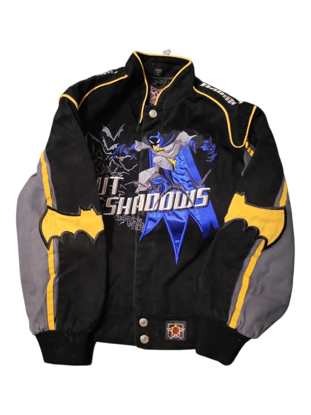 Batman Black & Yellow Embroidered Varsity Jacket